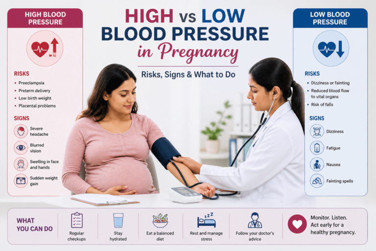 High vs Low Blood Pressure in Pregnancy